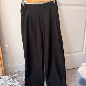 HALARA Black Elastic Waist Pants